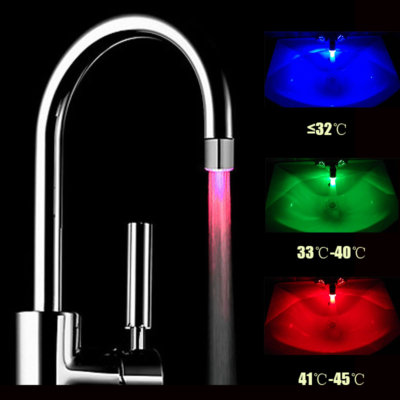 temperature changing led faucet