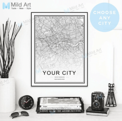 personalized city map