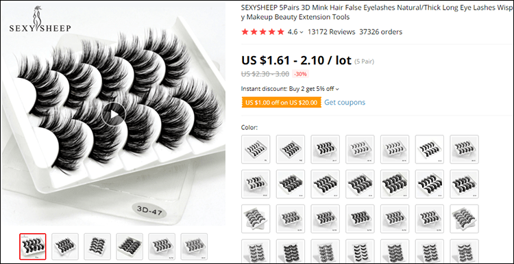 fake eyelashes